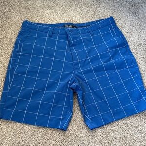 Chaps Blue Plaid Shorts